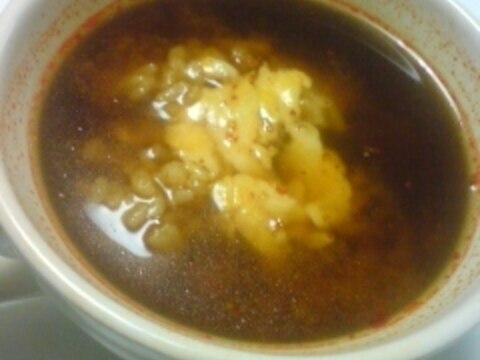 キムチ鍋の素で簡単スープご飯